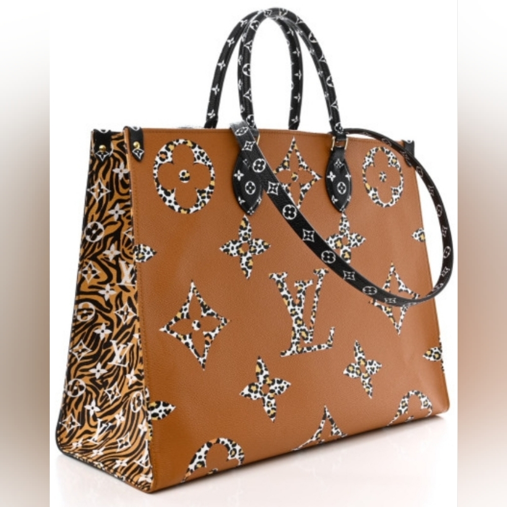 Authentic LOUIS VUITTON Monogram Giant Jungle Onthego GM tote